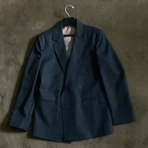 Boy’s Double-Breasted Blue Blazer